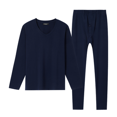 新一步男纯棉秋衣秋裤保暖套装