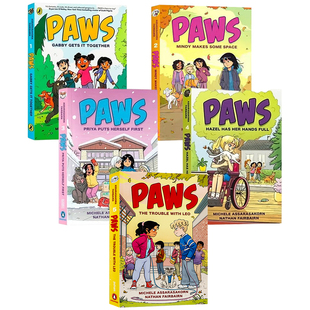 现货 爪子系列5册套装 英文原版 PAWS 儿童全彩漫画图画书 冬日的友谊故事 进口英语书籍 Nathan Fairbairn 小学英语课外读物平装