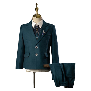 儿童西装套装男童2026新款走秀小男孩礼服朗诵主持服装钢琴演出服