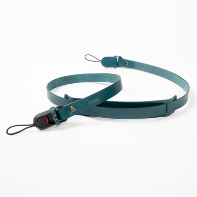 FLUXO快拆肩带蜡感头层皮DIY印字