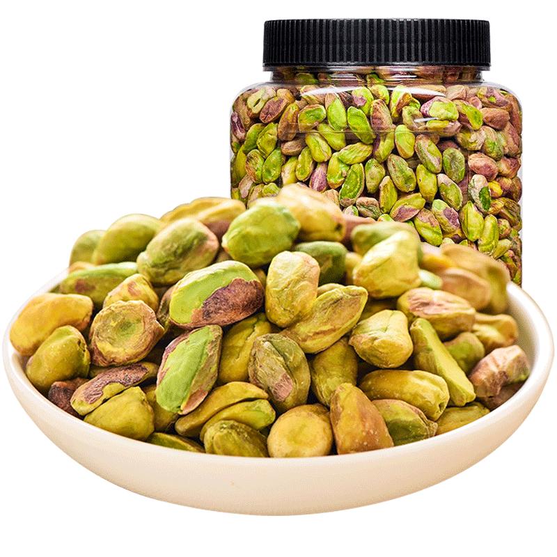 【憨豆熊_开心果仁250g罐装】美国本色大颗粒开心果仁原香味干果