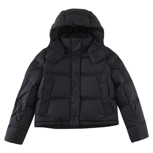 alex stevens肯豆风奶包短款连帽羽绒服女冬季90白鸭绒面包服外套