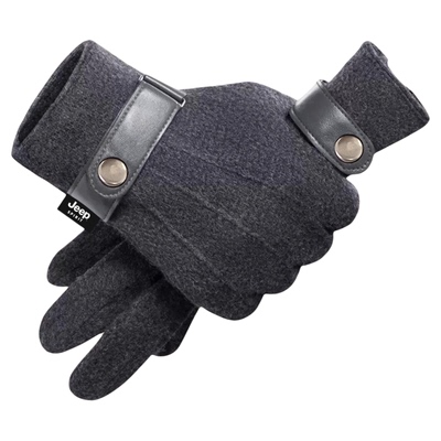 jeep冬季男骑车加厚防风保暖手套