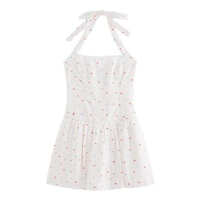 Hollister露背挂脖系带连衣裙
