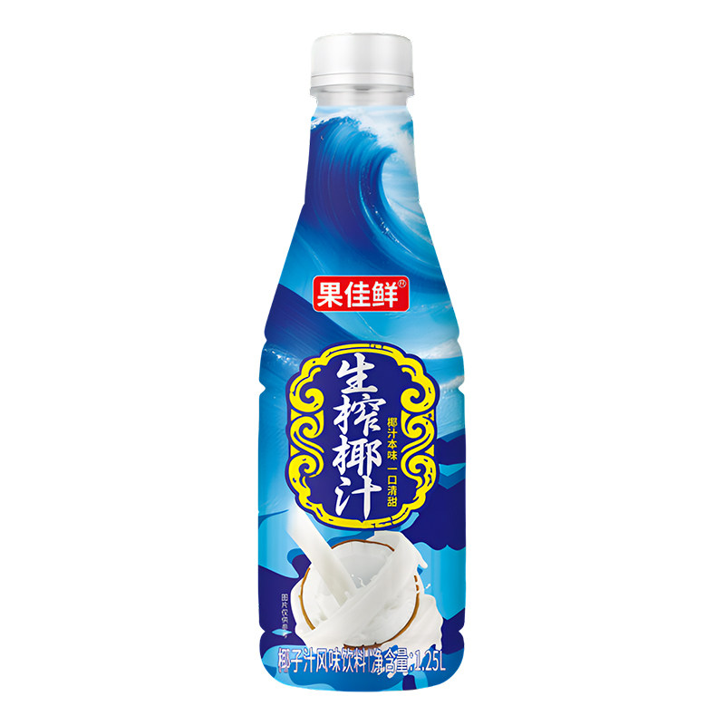 【十斤装】正宗生榨椰汁1.25L*4大瓶整箱椰香浓郁特价批发新日期