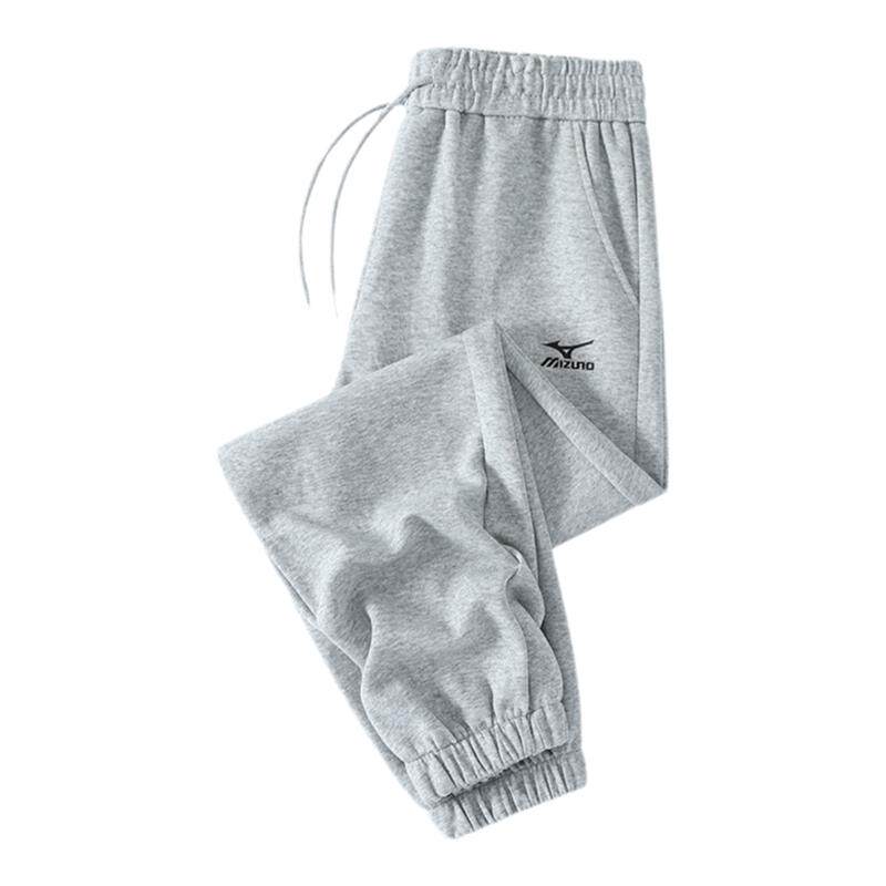 Mizuno/美津浓户外休闲裤男女时尚针织裤跑步长裤子宽松束脚卫裤