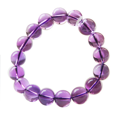 天然紫水晶手串 巴西玻利维亚乌拉圭紫晶手链男女情侣款一图一物