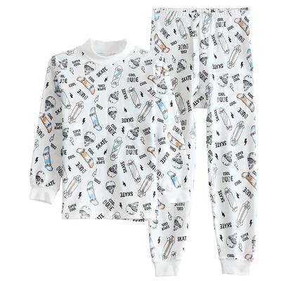 ab男童100%卡通半高领保暖内衣