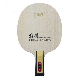 友谊729乒乓球底板球拍狂揽蓝芳碳素学生考试训练外置手工粘拍