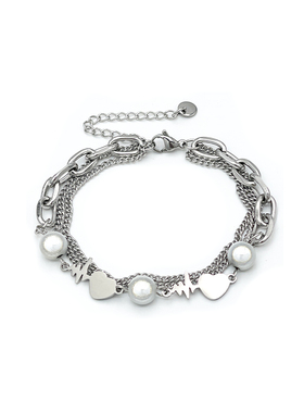 CRIVLA反光珍珠心电图女