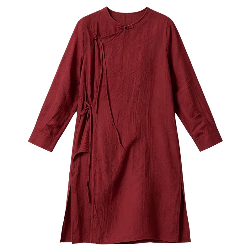 华丽独秀现代舞舞蹈服上衣中长款圆领衬衫练功服中式剑舞演出服女