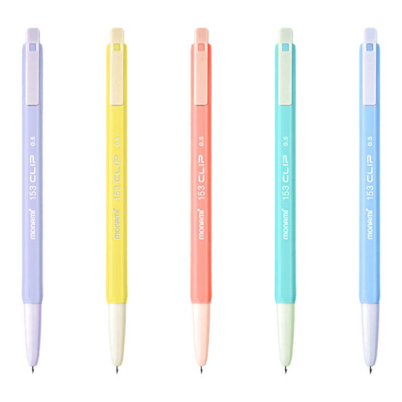 【新品】慕那美monami韩国进口六角刷题柔和杆黑色圆珠笔0.5中油签字笔书写顺滑学生做笔记高颜值中性笔