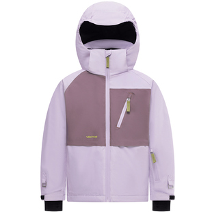 VECTOR玩可拓儿童滑雪服套装男女童保暖防水夹棉加厚滑雪衣裤童装