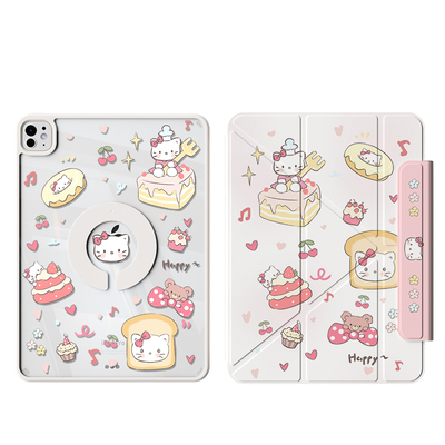 可爱猫咪ipad可爱磁吸拆分保护套