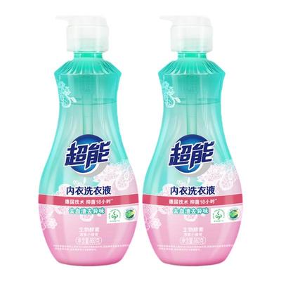 超能内衣洗衣液按压瓶