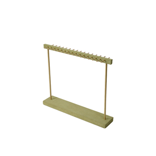 首饰展示架 象棋戒指托绒布鱼骨铜钉项链收纳架饰品陈列拍摄道具