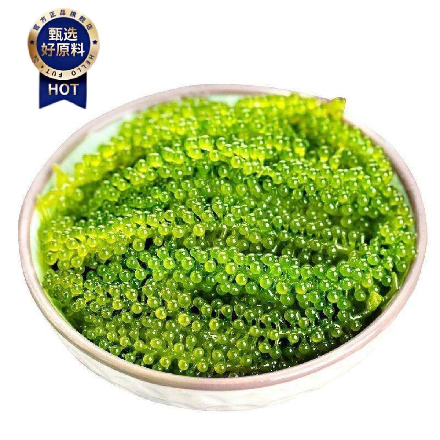 新鲜海葡萄即食长寿菜海藻菜零食裙带菜绿色鱼子酱