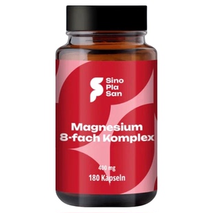 德国SinoPlaSan双甘氨酸复合镁400MG补镁胶囊180粒解疲劳轻松入睡