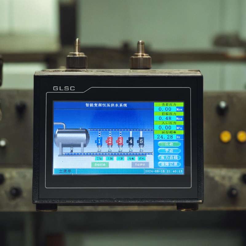 供水控制器水泵控制器恒压供水七寸触摸屏全变频一拖多五变频供水
