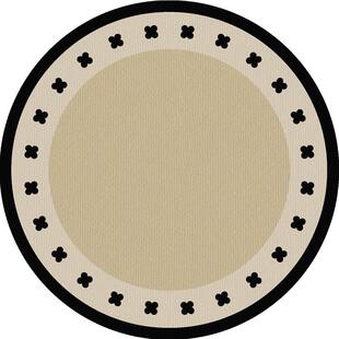 圈绒地毯法式圆形书房转椅摇椅垫客厅卧室床边毯高级感沙发茶几毯