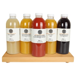 DL/胖东来100%水蜜桃汁橙汁复合果汁芒果汁葡萄汁番茄果蔬汁1L/瓶