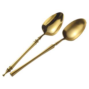 304不锈钢勺子家用吃饭高颜值汤匙创意高级感小蛮腰网红长柄饭勺