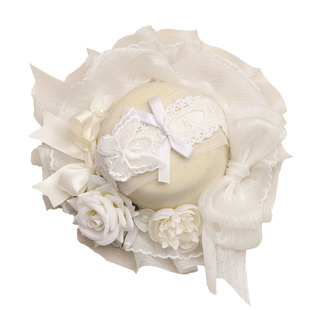 lolita头饰生成色洛丽塔发饰白色花嫁黑色蝴手作可搭芙拉小姐小物