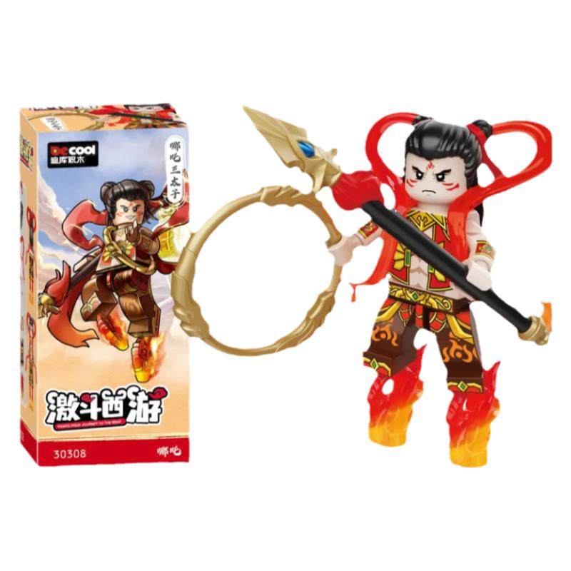 迪库积木小颗粒激斗西游记第二季人仔孙悟空杨戬太上老君哪吒玩具