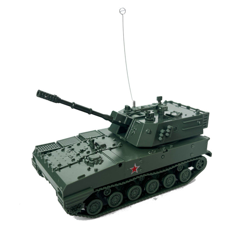 4D模型 拼装1/72中国PLZ07榴弹炮PGZ09高炮模型 军事仿真玩具摆件