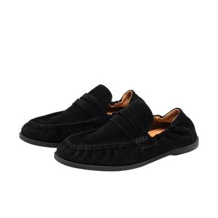 「2026新款」足下工业懒人乐福鞋 FOOT INDUSTRY黑色男女同款舒适