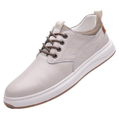 董皮匠新款头层牛皮休闲皮鞋男