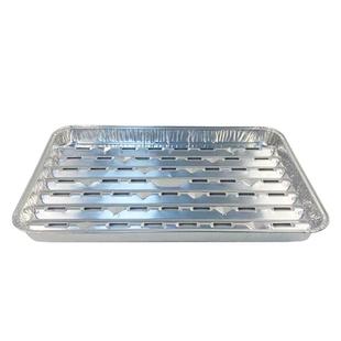 有孔烧烤盘一次性锡纸盘烤箱家用户外炭火烤肉烤串锡纸盒健康烤盘