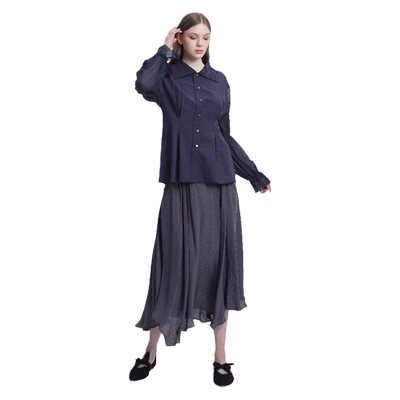 readme长袖真丝女衬衫