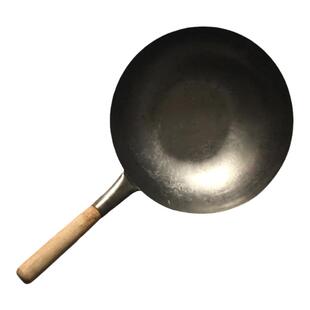 香港代购阿能陈枝支记锅平底锅熟铁无涂层不易粘炒锅铁锅传统手工