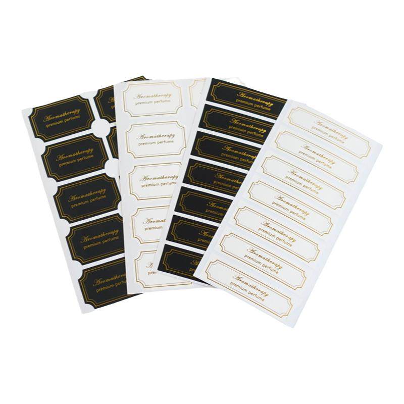 无火香薰标签DIY香薰蜡烛标签订制通用标签 PVC不干胶金字商标纸