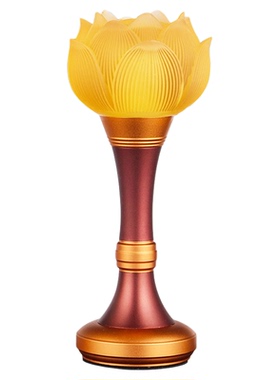 七彩琉璃佛前插电荷花灯包邮