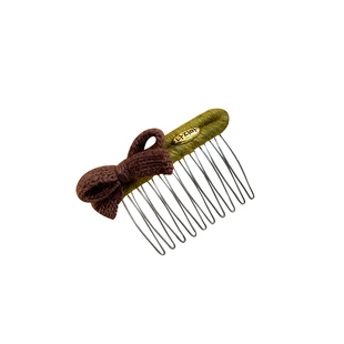 森系蝴蝶结高颅顶发夹边夹侧边倒插梳发卡显脸小公主头刘海夹头饰