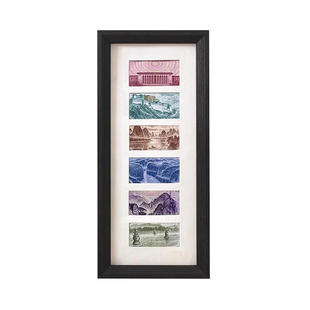 祖国大好河山人民币相框六行纸钱币纪念收藏增运礼物钞票摆台挂墙