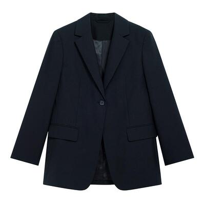 BLUE ERDOS春季简约通勤一粒扣绵羊毛西装女外套B245J1009