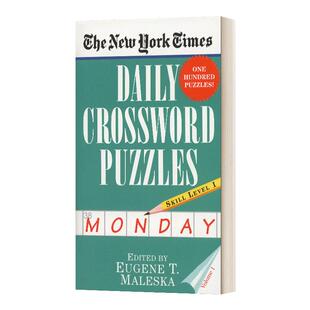 纽约时报每日填字游戏 星期一 第一卷 英文原版 The New York Times Daily Crossword Puzzles Monday Volume I  进口英语书