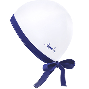 AquaPlay安泊来泳帽女成人长发游泳帽舒适加大不勒头游泳蝴蝶结帽