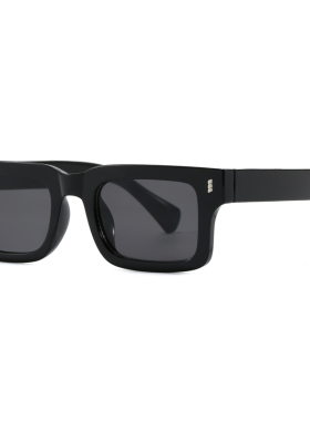 复古方形男士橘黄防紫外线太阳镜