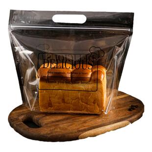 450g克大号吐司包装袋面包袋烘焙生吐司切片打包袋子透明手提自封