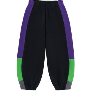 [抗静电]woobaby儿童卫衣套装男女童25秋冬季摇粒绒糯米裤长裤子