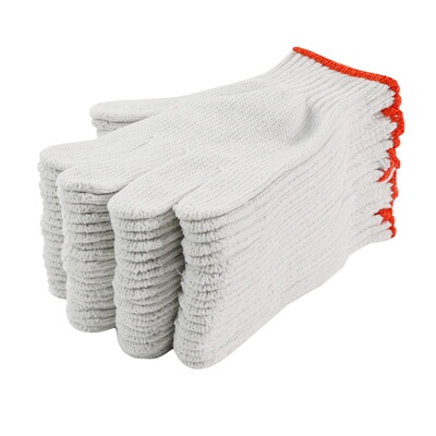 露一手耐磨防滑棉线工作劳保手套