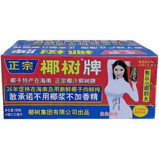 整箱包邮椰树牌椰子汁245mlX24罐商务办公室饮料椰汁产地发货正品