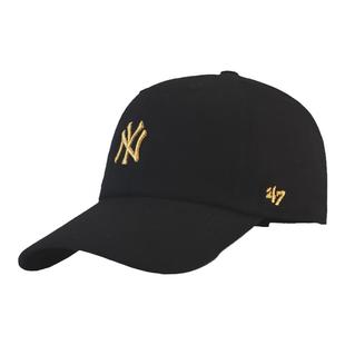 47brand 水洗复古黑色帽子女软顶la棒球帽男mlb小标ny鸭舌帽遮阳