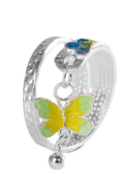 超美晶体天然白水晶戒指S925银镀金紫水晶指环女小众轻奢设计R30