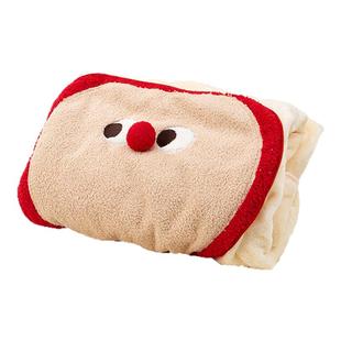 OCE抱枕毯子二合一盖毯苹果法兰绒毯两用午睡沙发小被子新年礼物