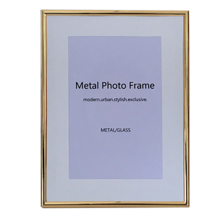 北欧轻奢金属相框摆台高级感空框6六7七8八10寸12挂墙5a4定制照片